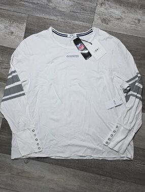 WEAR by Erin Andrews | Dallas Vowboys Snap Cuff Long Sleeve Tee Sz 2X *NWT